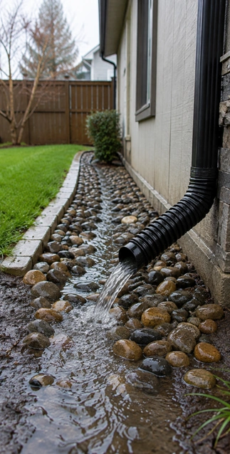 Residential drainage work at a Los Angeles property
