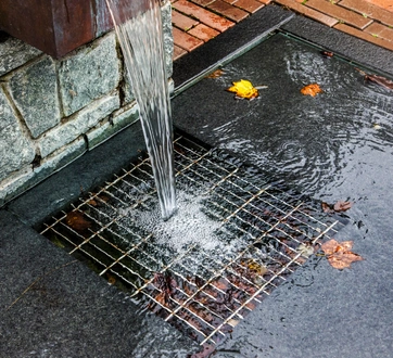 Professional drainage system installation at a Los Angeles property
