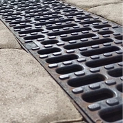 Drainage service work being completed at a Los Angeles property